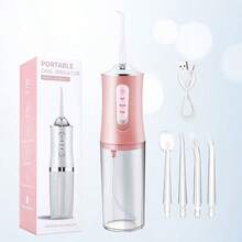 Electric Water Flosser, Portable Water Flosser With 3 Modes And 4 Nozzles, Wireless USB 800mAh Battery Rechargeable Water Flosser, Suitable For Travel, Home, Braces And Dental Care, Perfect As A Holiday Gift - Multicolor - View 4