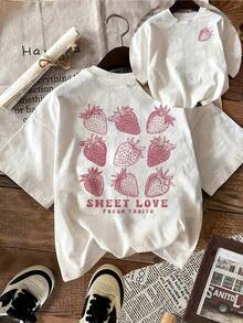 Women's T-Shirt For Spring And Summer - White - View 1