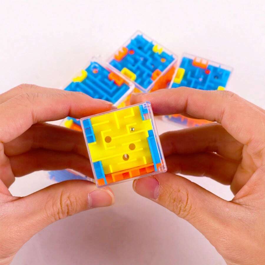 1/3/5/10件 3D迷宮拼圖玩具,迷你滾球手動遊戲益智玩具,舒壓新奇玩具,創意生日派對贈品、教室獎品,適用於萬聖節、聖誕節活動與派對,派對贈品袋、派對填充物、嘉年華獎品 - 彩色 - 查看 1