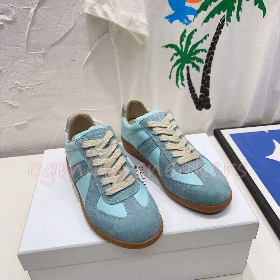 Zapatos casuales unisex, talla 36-45, zapatos casuales de mujer y zapatos deportivos de hombre, zapatos planos de suela blanda con cordones, zapatos cómodos y livianos de hombre para uso diario, de corte bajo,,,,,Zapatillas de entrenamiento alemanas de estilo europeo M Gila, calzado deportivo retro casual para parejas, con suelas suaves, fabricadas en Guangzhou. - 13 - Ver 1