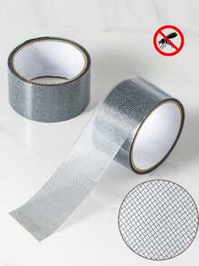 Self-Adhesive Fiberglass Window Screen Repair Tape, Waterproof Mosquito Net Hole Patch, Dorm Door/Curtain Screen Repair Strong Adhesive, Suitable For Fabric, Anti-Tear Insect Screen Repair - A - View 8