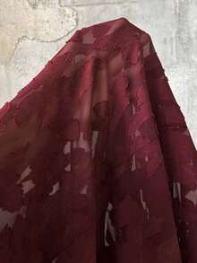 Roveilla Vestido maxi elegante de encaje con cuello en V y pliegues, vestido de boda bohemio para invitados, vestido maxi de manga larga para mujer, vestido maxi burdeos largo estilo bohemio, vestido largo para fiesta de mujeres con mangas farol, vestido maxi bohemio para mujer - Burdeos - Ver 8