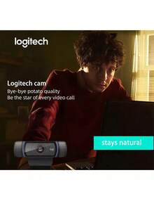 Logitech C920E Webcam, High-Definition Computer Webcam, Live Streaming Webcam For Online Classes, High-Definition Beauty Mode, Auto-Focus, Video Conferencing, Remote Work, Built-In Microphone, Compatible With Win/Mac - View 6