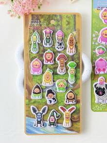Cute 3D Foam Stickers, PP Material 3D Stickers, Reusable DIY Decorative Stickers, Interactive Stickers Suitable For Children, Can Be Used For Pencil Cases, Envelopes, Gift Boxes, Photo Frames And Other Decorations - Multicolor - View 13