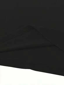 Women's T-Shirt For Spring And Summer - Hitam - View 4