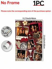 1 Personalized Photo Collage Template, Suitable For Friends Custom Poster, Custom Wall Art, Sisters Photo Album Poster Template Image Customization, Perfect Gift For Friends Customizable Item - Multicolor - View 16
