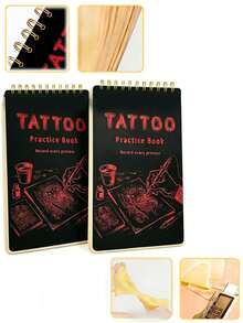 A5 Tattoo Practice Skin Notebook - 8 Cover Options, 1mm/2mm Thickness Realistic Skin Practice Book, Includes 4/10 Reusable Tattoo Practice Sheets, Suitable For Beginners And Artists A5 Spiral Bound Practice Notebook - View 5