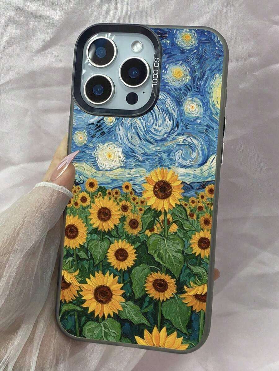 LY574 Vincent Van Gogh The Starry Night Sunflowers Phone Case,Case For IPhone 11 12 13 14 15 16 17 Pro Max 7 8 14 15 16 Plus Air 16e XR A12 M12 F12 A13 A04S A15 A16 A24 M34 A34 A25 A32 A35 A55 A54 A50 Pura 70 Pro Ultra For Honor 90 GT Magic6 Magic7 Pro X5 Plus X5B 14C 14R 12C 9 9A Mi 15 14 13 12 Ultra 15S Pro For Pixel 6A 7A 7 8 Pro For Moto G34 G54 G84 G86 G05 G10 G24 G13 G14 G15 G22 G35 G56 For Y17 Y35 Plus Y36 Y37 For A5 Pro 5G A58 A35 2021 A72 A96 A97 A32 A55 A57 A16 Reno10 Reno11 Reno12 Reno13 Reno14 Reno7 Pro Plus Find X8 Ultra X8s Plus, Fashion Slim Matte Soft TPU Shockproof Bumper Phone Cover IMD Hard PC - 黑色 - 查看 1