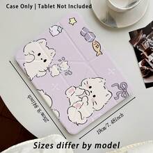 Acrylic Crystal Tablet Protective Case With Kickstand, Featuring Cat And Bow Patterns, Compatible With Samsung A9/A9+/S9/S9FE/A11/A11+/S11/S10 FE/S10 FE+/S10 Lite, Apple Air 5/6, Honor, Matepad, And Other Popular Models. Foldable, Silicone Reinforced Corners, Auto Wake/Sleep Function, Built-In Pen Slot, Multi-Angle Adjustable Stand - Perfect Daily Protection, Ideal Gift For Holidays - Style 17 - View 4