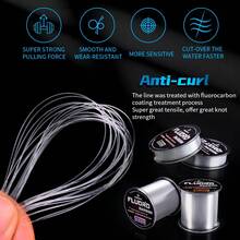 PRO BEROS PROBEROS 100M Fluorocarbon Coating Fishing Line 2.2LB-29.3LB Carbon Fiber Monofilament Leader Line Carp Fishing Sinking Line - Clear - View 4