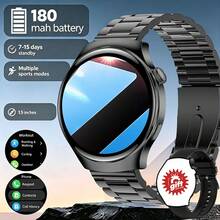 ERUN Smartwatch Pria – Dilengkapi Layar HD Besar, Baterai 180mAh, Tampilan Jam yang Dapat Disesuaikan, Berbagai Mode Olahraga, Dukungan Multi-Bahasa, dan Lainnya. Tersedia dalam Berbagai Warna, Menjadikannya Hadiah Ideal untuk Liburan dan Ulang Tahun. - View 15