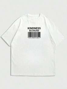 Camiseta de manga corta con eslogan religioso simple para hombres, cómoda y transpirable, adecuada para el verano, de moda destacada - Burdeos - Ver 6