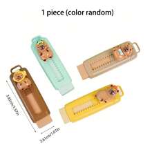 1 cục tẩy hình chuột lang nước (Capybara) loại đẩy-kéo, tẩy học sinh 4B dùng để vẽ và làm bài kiểm tra, tẩy hình hoạt hình sáng tạo, thích hợp cho học sinh, văn phòng, chuẩn bị năm học mới. - Hình chữ nhật - Xem 14