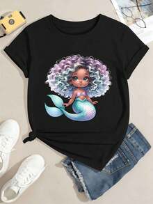 Women T-Shirts - Black - View 2