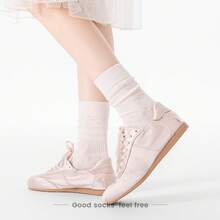Zapatos casuales unisex, talla 36-45, zapatos casuales de mujer y zapatos deportivos de hombre, zapatos planos de suela blanda con cordones, zapatos cómodos y livianos de hombre para uso diario, de corte bajo,,,,,Calcetines finos de verano para mujer, calcetines de algodón sin costuras, anti-pilling, de malla, transpirables, sencillos y versátiles, de media caña. - Negro [corto] - Ver 6