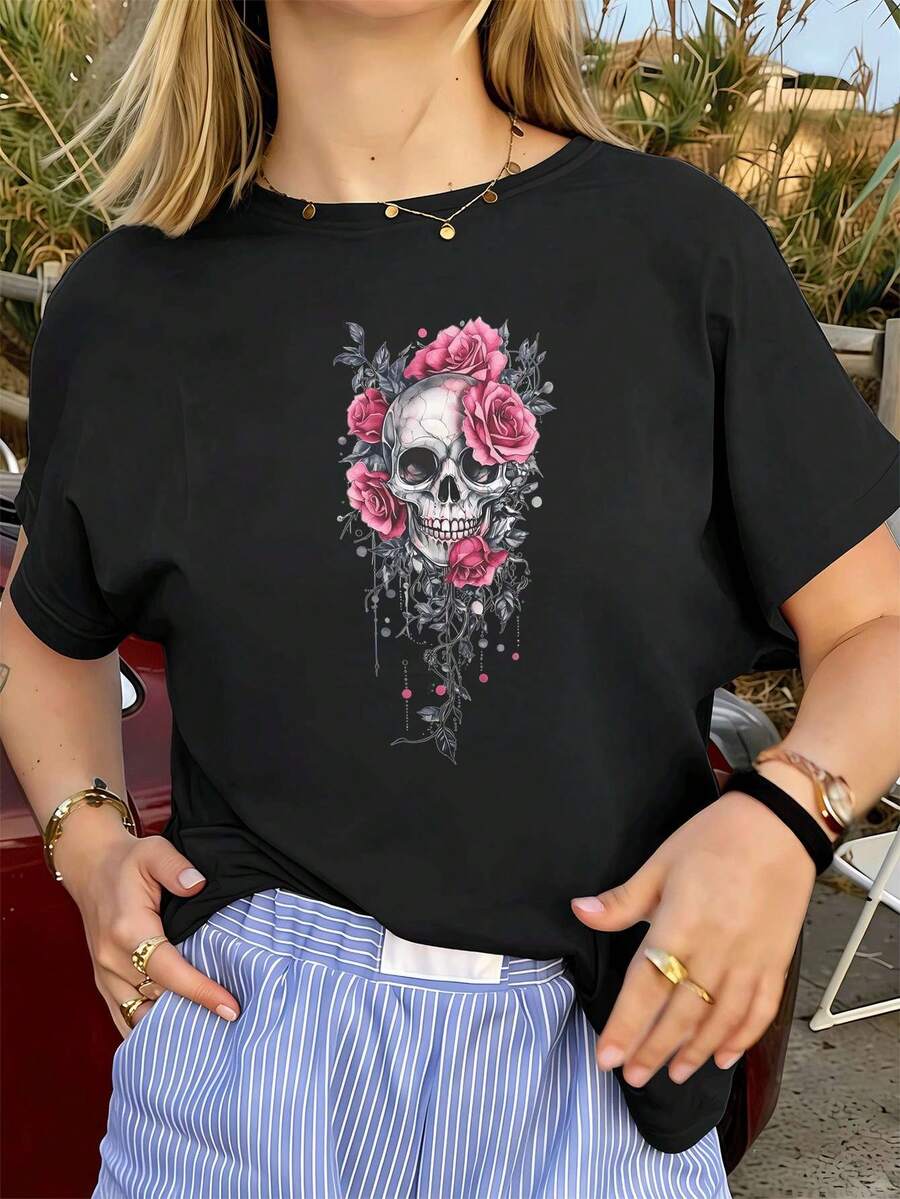 Women T-Shirts - Black - View 1