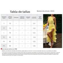 Vestido Plisado con Volantes Cuello Halter Abertura Lateral Estilo Última - Rosa - Ver 3