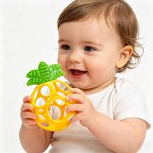 Best Newborn Gift: Soft Grasping Ball Rattle - Fruit-Shaped Design. - Sensory Development Toy For Hand Grip Strength - 彩色 - 查看 1