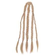 Tóc giả tết kiểu Viking bằng tóc sợi tổng hợp 24 inch, phù hợp cho trang phục Viking và cosplay chiến binh thời Trung Cổ - Nhiều màu - Xem 13