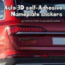 Edition Car Emblem,  Edition 3D Auto Car Emblem, Car Exterior Emblems Badge 3D Sticker Decal, 3D Fender Badge Decal Car Truck Replacement Fit For Bumper Window - Đen & Đỏ - Xem 8