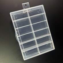 Hộp đựng dụng cụ trang trí móng tay đính đá, hạt cườm, 12 ngăn. - Trong sáng - Xem 4