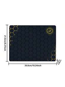 Alfombrilla De Ratón De Borde Bloqueado De Goma Natural Adecuada Para Computadora De Escritorio/portátil - Negro - Ver 5