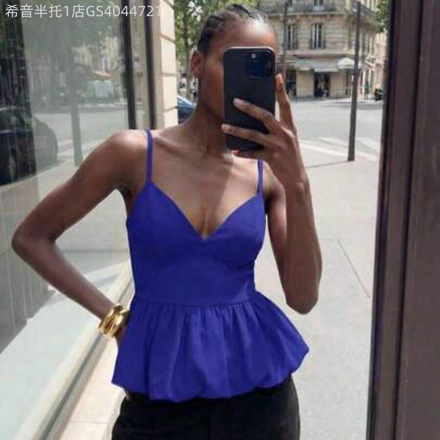 Women Blouses & Shirts - 藍色的 - 查看 1