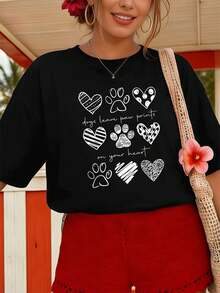 Women T-Shirts - Black - View 1