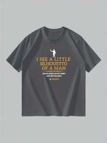 The Man Is Nice, I Saw A Small Man Holding A T-Shirt With A Pattern. Loose And Comfortable. - Deep - View 1
