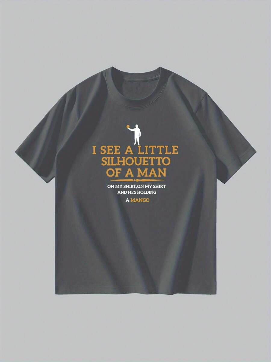 The Man Is Nice, I Saw A Small Man Holding A T-Shirt With A Pattern. Loose And Comfortable. - Deep - View 1