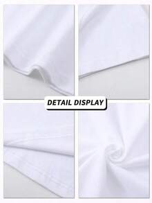 T-shirt de manga curta para homem, gola redonda, estilo casual de verão, com estética Emo Trap Rap e Rock, e estilo Eboy. Esta t-shirt leve para homem é uma peça básica versátil de verão, na cor preta e de manga curta. Vendida individualmente, ideal para combinar em família. Uma t-shirt casual elegante com estampado e corte relaxado, perfeita para o uso diário. Preto - Branco - Ver 7