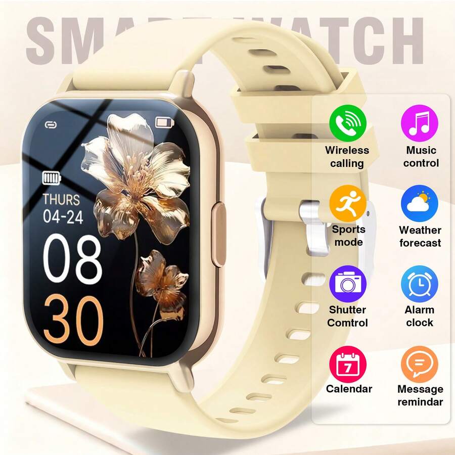 Sports Smart Watch, Suitable For High-Definition Screen Smart Watch, Equipped With LED High-Definition Color Screen, Supports Multiple Languages, Full Touch Screen, Music Player, Call Function, Message Notification - Multicolor - View 1