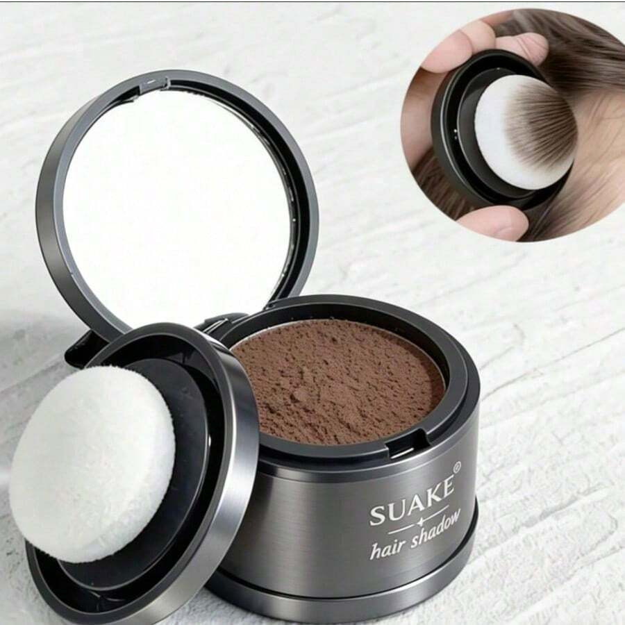 Specific Shading Powder For The Hairline, Full Body Hair, And Beard. 48-Hour Smudge-Proof Formula, Suitable For Touching Up Fine Hair, Bald Patches, And Gray Roots. 4 Grams. - 全穀類咖啡 - 查看 1