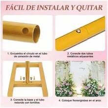 Decorativo Dorado Con 95pcs Globos,Soportes De De Boda De Metal Decorativo.87 * 6.72 FT,Demolido Resistente Para Globo,Wedding Arch Para CumpleañOs Ceremonia De GraduacióN - 1 - Ver 8