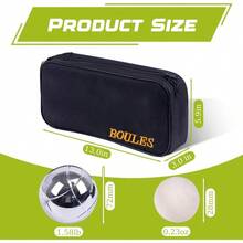 Petanque Game Set U2013 8 Stainless Steel Balls With Carry Case, Target Ball Measuring String, Classic Petanque Game Set Lawn, Beach Backyard U2013 Outdoor Family Bocce Ball Fun - Initial - View 2