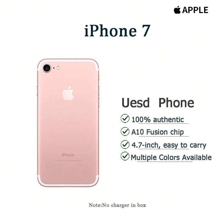 iPhone 7 đã qua sử dụng của Apple, 128GB, tình trạng tốt, màu vàng hồng. - Vàng hồng - Xem 1