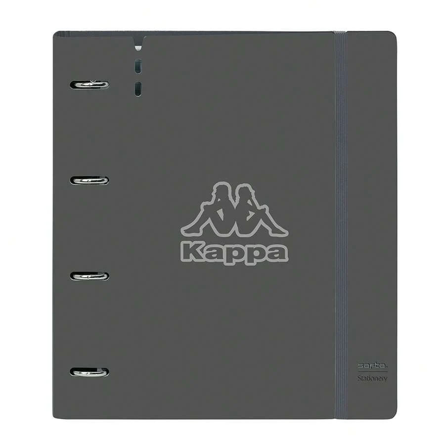 Kappa Carpeblock With Refill, A4 Format, PP Foam Plastic Covers, 4 Round Rings, Elastic Closure, Interior Dividers - Replacement - View 1