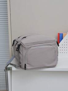 Large Capacity Backpack, Korean Fashion Lightweight Travel Backpack, Student Laptop Bag, Travel Bag For Women - Grey - View 7