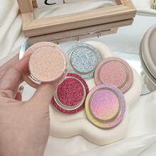 1PC Circular Glitter Magnetic Suction Bag Holder, Suction Cup Type Portable Drama Watching Phone Support Holder, Slouchy Person Lifting And Folding Desktop Holder - Multicolor - View 3