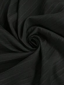 Clasi Mono informal con cuello en V, estampado floral verde y pliegues para mujer - Negro - Ver 7