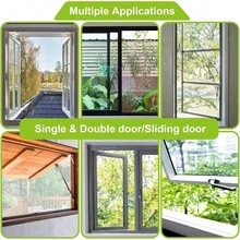 2pcs Window Insect Screen – Fly Screen, Compatible With Door/Window Frame Structure, Easy Installation, Suitable For Home, Patio, Balcony – Blocks Mosquitoes, Flies, Bees, Wasps – Plastic Structure, Combines Privacy And Ventilation, Window Cover, Modern Design, Easy To Use And Maintain, Suitable For Entry Areas, Effectively Prevents Unwanted Guests From Entering, Window Insect Screen - A - View 6