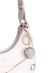 1 pieza colgante de fresa grande con strass, macaron multicolor con strass en forma de fresa, diseño de lujo brillante, accesorio versátil para bolso, regalo pequeño exquisito para mejor amigo - Multicolor - Ver 11