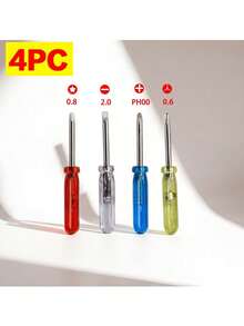 3pcs Or 4pcs Mini Screwdriver Keychain Set With Portable Storage Box And Snap Closure - Head Bits, Handle And Keychain - Suitable For Men's Tool Gifts, Father's Day, Birthday, Party - All-In-One Pocket Tool Kit For Electronics And Home Repair - Multicolor - View 13