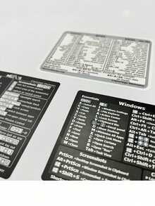 3 piezas/Set Pegatinas de atajos de teclado de computadora, pegatinas para portátil, teclas de atajos de Windows&Shortcut, teclas de atajos de Word&Excel, impermeables & reutilizables - Multicolor - Ver 2