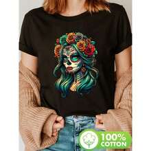 Women T-Shirts - Black - View 7