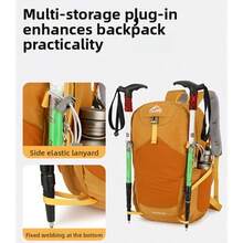 Mochila de viaje para exteriores duradera, bolsa de equipaje ligera e impermeable, mochila de senderismo transpirable, mochila deportiva de trekking multifuncional ultraligera, mochila de escalada de moda para exteriores, mochila de viaje ligera para camping con correa para el pecho y correa para la cintura - Multicolor - Ver 10