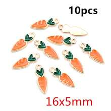 10pcs Fruit Enamel Metal Charms Apple Orange Carrot Pendant For DIY Necklace Bracelet Jewelry Making Findings Supplies - Fruit - View 22
