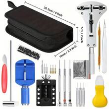 147-Piece Watch Repair Tool Kit, Suitable For Watchmakers' Case Openers, Link Pins, Spring Bar Removers, Convenient Watchmaker Tool Set, Ideal Gift Choice - one-size - View 11
