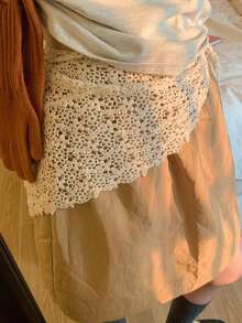 1 chiếc khăn trùm đầu tam giác dệt kim mùa hè, phong cách Bohemian, khăn quấn eo nhiều lớp cao cấp, mang đến cảm giác nghệ thuật đồng quê. - Nhiều màu - Xem 2