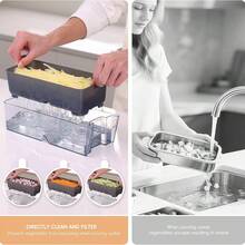 Multi Functional Vegetable Chopper, Professional Onion Chopper, Suitable For Onions, Potatoes, Tomatoes, Vegetables, Cucumbers, Kitchen Food Slicer With Container, Kitchen Small Tools, Kitchen Supplies, Suitable For Quick Use In Homes/Restaurants - Multicolor - View 8